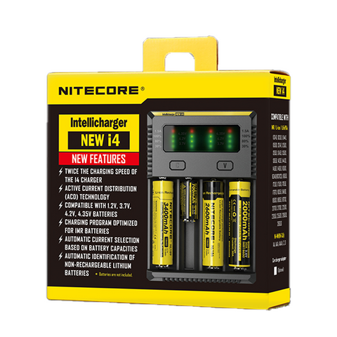 Nitecore Intellicharger New i4 išmanus 4 lizdų baterijų kroviklis