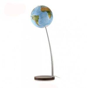 Apšviestas pastatomas gaublys Vertigo Blue 37 cm – politinis žemėlapis