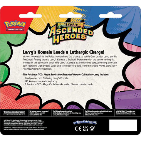 Pokémon TCG Mega Evolution Ascended Heroes Larry blisteris ENG