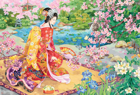 Haru No Uta „Pavasario daina“ 2000 detalių dėlionė – Haruyo Morita artas 12+