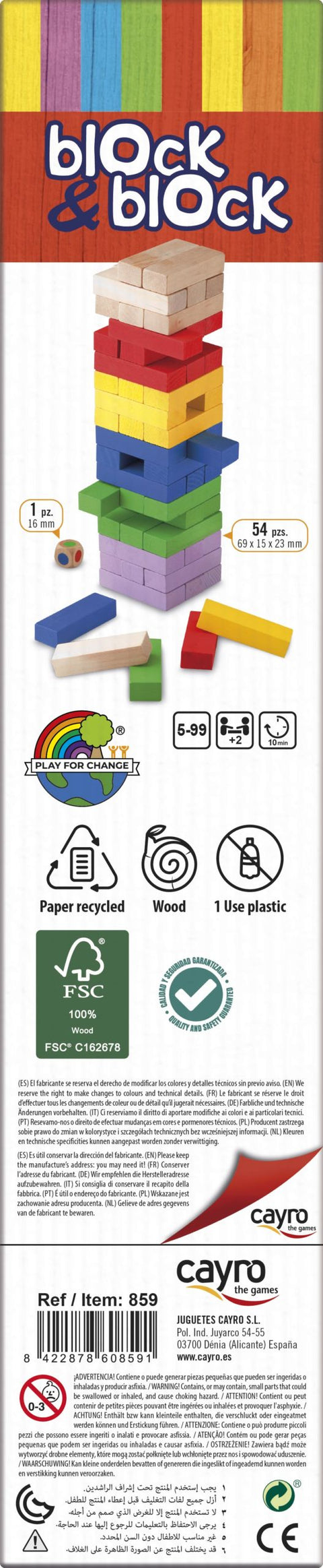 Cayro vikrumo žaidimas „Block & Block Colors“, 2–8 žaid., nuo 5 m.