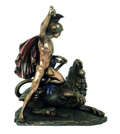 Belerofonas ir Chimera. Išmatavimai: 25x15x31cm.
