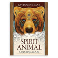 Spalvinimo knyga Spirit Animal (Ravynne Phelan) — rudo lokio viršelis su trečiąja akimi ir dekoratyviais motyvais