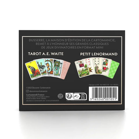 Mini Taro A.E. Waite & Petit Lenormand rinkinys – prancūzų k., būrimams