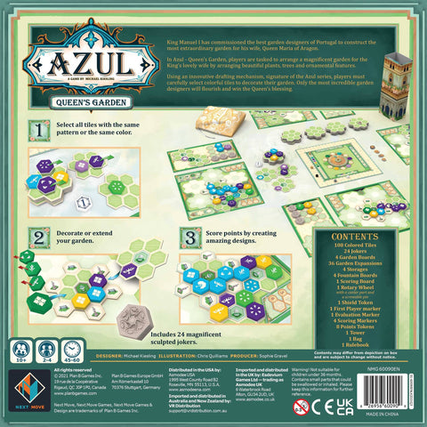 Stalo žaidimas „Azul: Queen's Garden“ 2-4 žaidėjams