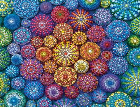Ravensburger dėlionė „Vaivorykštės mandalos“, 2000 det.