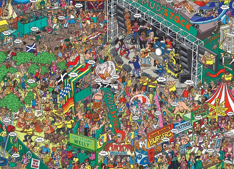 500 detalių dėlionė „Oops!“ – festivalio scena, ekologiška, aukšta kokybė