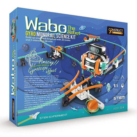 Wabo robotas ant monobėgio – STEM konstruktorius, 26 maršrutai