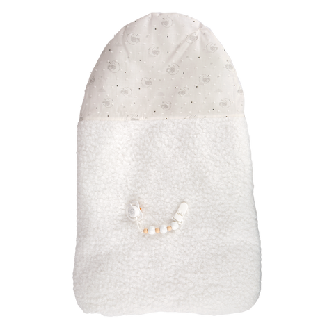 Arias Reborn lėlė kūdikis Daniela 45 cm – pilki rūbeliai, rankų darbo