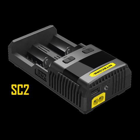Nitecore SC2 išmanus universalus 3A baterijų įkroviklis