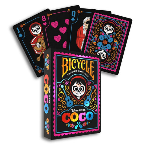 Bicycle Disney Coco kortos – holografinė dėžutė, pokeriui, kolekcionieriams