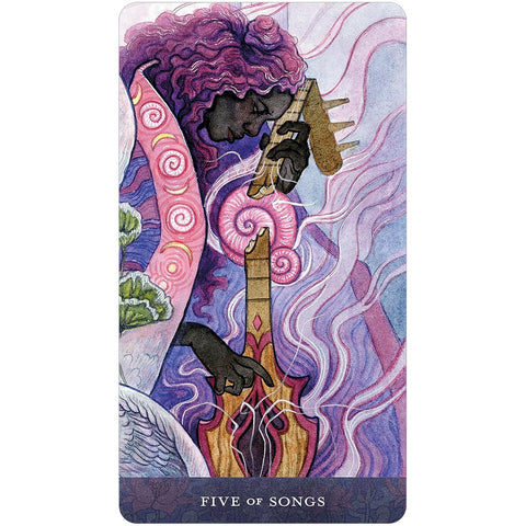 Blood Moon Tarot prabangi taro kaladė su knyga, 78 akvarelės kortos