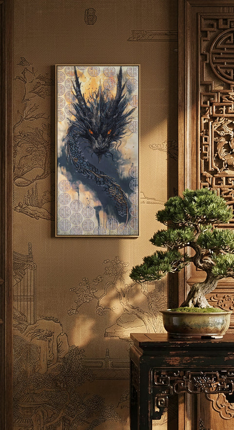 Karoliukų siuvinėjimo rinkinys „Prabudusi legenda“ 30x60 cm