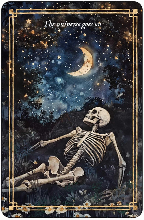 Memento Mori afirmacijų orakulo kortos kasdieniams įkvėpimams