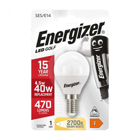 Energizer LED E14 4.5W lemputė, 470 lm, šiltai balta Golf