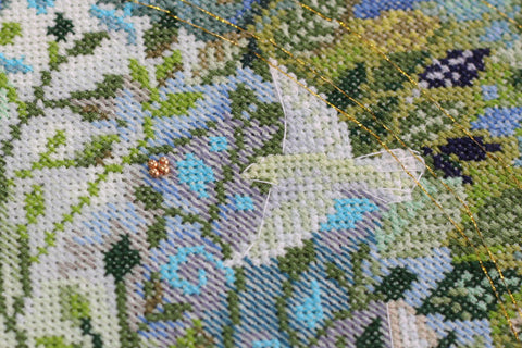 Siuvinėjimo kryželiu rinkinys Pasaulio medis, 14 ct, 38 spalvų, 30x33 cm