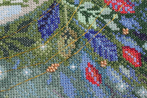Siuvinėjimo kryželiu rinkinys Pasaulio medis, 14 ct, 38 spalvų, 30x33 cm