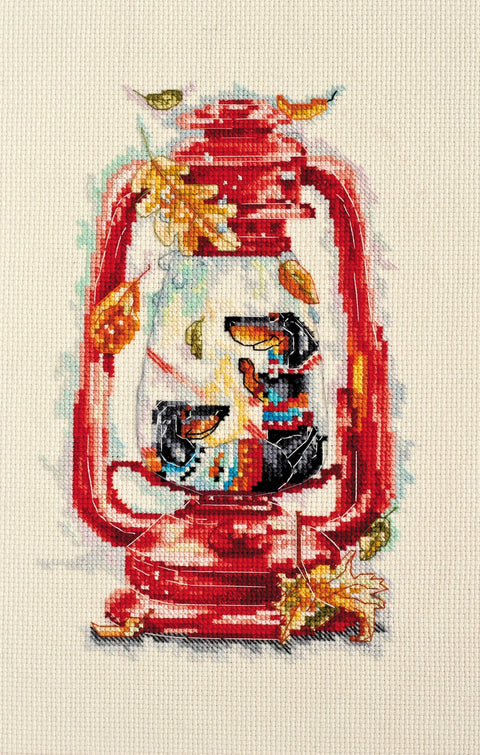 Abris Art siuvinėjimo kryželiu rinkinys „Spalio šiluma“, 14 ct, 16×24 cm