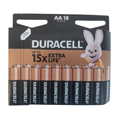 Duracell AA šarminės baterijos 18 vnt. ilgalaikė galia