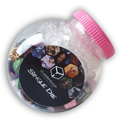 Q-workshop RPG kauliukų rinkinys 150 vnt. mišrus D4–D100, stalo žaidimams