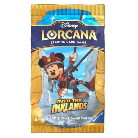 Disney Lorcana TCG Into the Inklands booster pakelis (12 kortų, anglų k.)