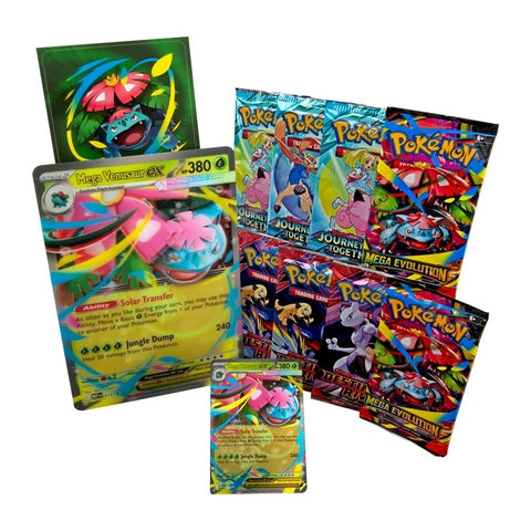 Pokemon Mega Venusaur EX Premium TCG rinkinys, 8 booster pakeliai