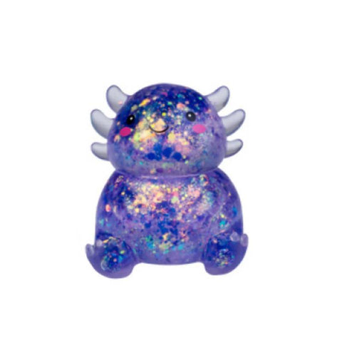 Blizgantis aksolotlis squishy 8 cm – sensorinis raminantis žaislas vaikams
