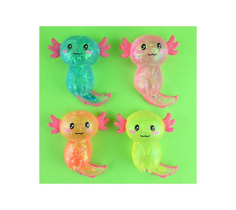 Aksolotlis gniuždomas žaislas 12 cm – antistresinis sensorinis squishy vaikams 3+