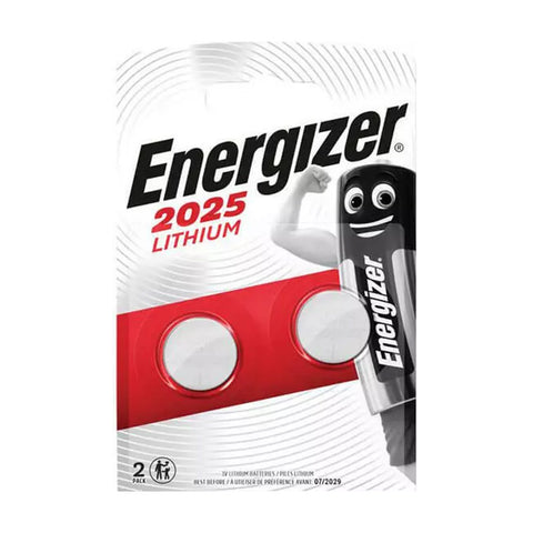 Energizer CR2025 ličio baterijos laikrodžiams ir svarstyklėms, 2 vnt.
