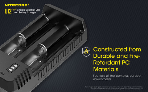 Nitecore UI2 USB dviejų lizdų Li-ion akumuliatorių įkroviklis