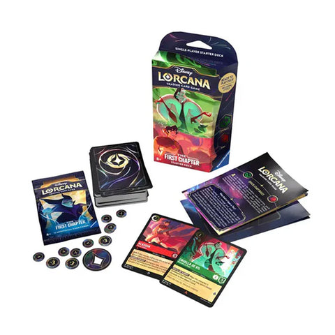 Disney Lorcana: The First Chapter – Emerald/Ruby startinė kaladė (60 kortų)