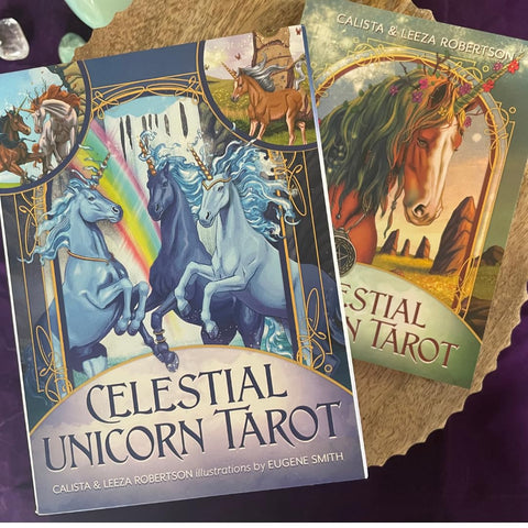 Dangiškų Vienaragių Taro ir Orakulo kaladė – Llewellyn, 78 kortos