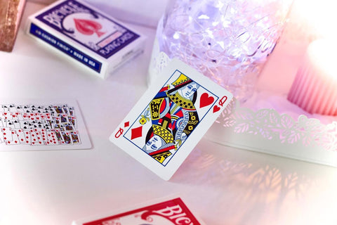 Bicycle mėlynos kortos kairiarankiams pokeriui ir triukams