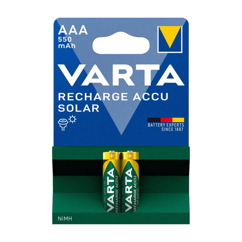 Varta Recharge Accu Solar AAA 550mAh įkraunamos baterijos 2 vnt.