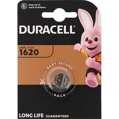 Duracell CR1620 ličio baterija 3V, skirta rakteliams ir laikrodžiams