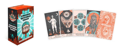 Crossed Destinies tarot kortos – Marselio stiliaus tamsi kaladė