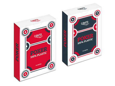 Cayro 100 % plastikinės pokerio kortos