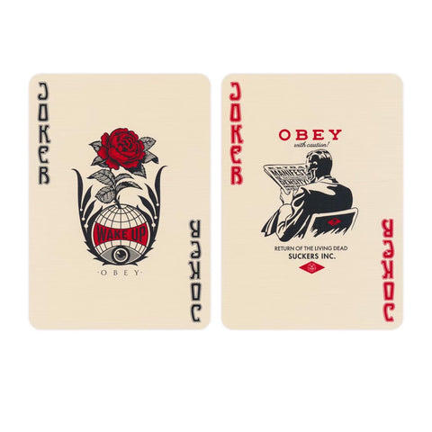 OBEY x Theory11 žaidimo kortos – 3 kolekcinės kaladės pokeriui