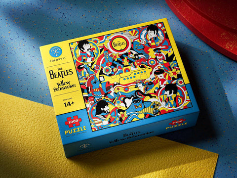 The Beatles Yellow Submarine 1000 detalių dėlionė – ryški fanams