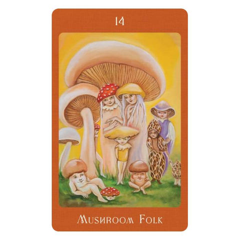 Mushroom Folk orakulo kortos – 42 kortų kaladė intuicijai ir savęs pažinimui