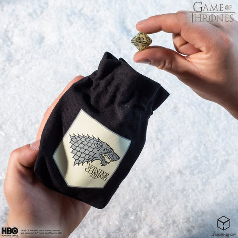 Sostų karai Starkų licencijuotas RPG kauliukų maišelis – Q Workshop