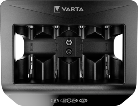 Varta LCD universalus baterijų įkroviklis AA AAA C D 9V USB