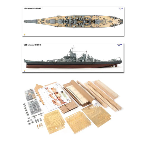 Laivo modeliavimo rinkinys „USS Missouri BB-63“