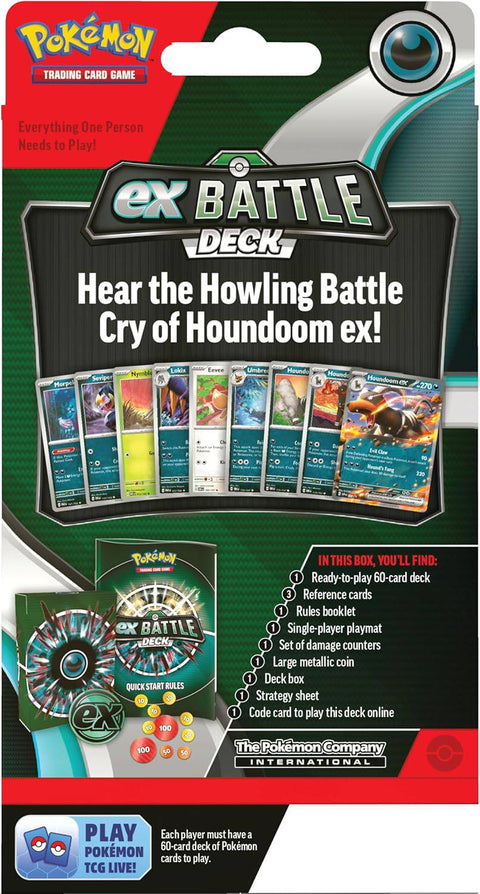 Pokémon TCG Battle Deck Houndoom ex – paruošta 60 kortų kaladė