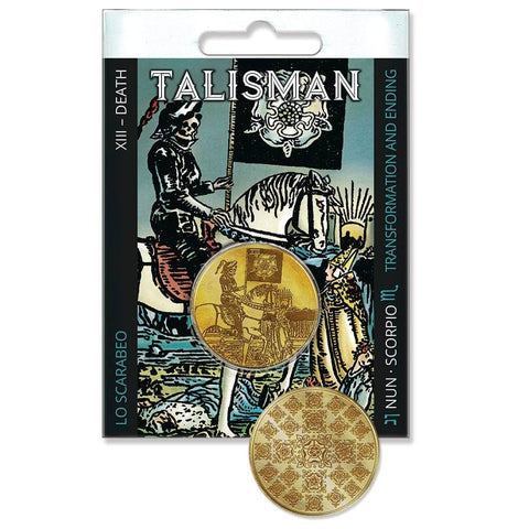 Death taro talismanas iš Nordic Gold – transformacijos magijos amuletas