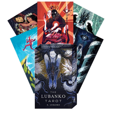 Lubanko mitinės tarot kortos su spalvotu vadovu (anglų k.)