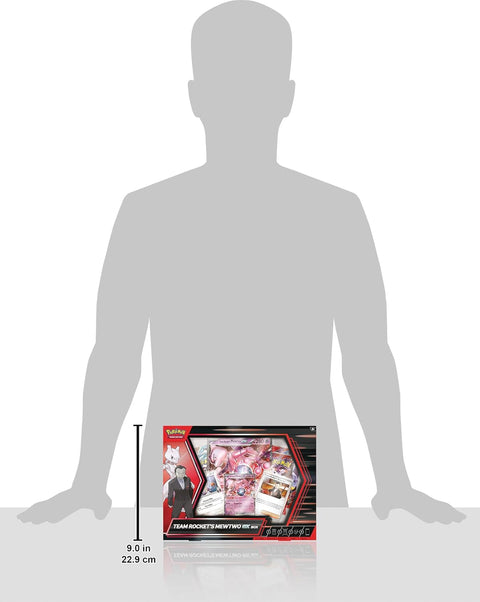 Pokémon TCG Destined Rivals: Team Rocket's Mewtwo ex dėžė, 4 pakuotės (anglų k.)