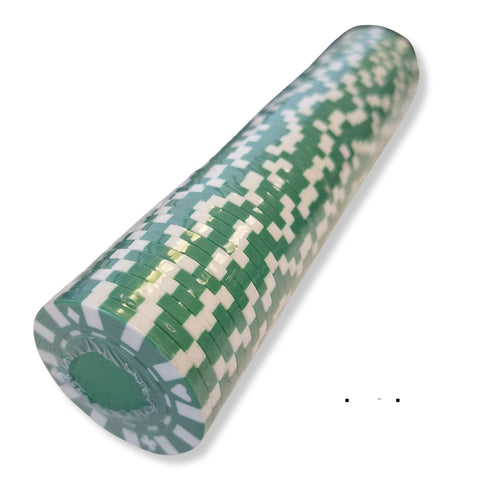 Profesionalūs pokerio žetonai Star, žali – 50 vnt.