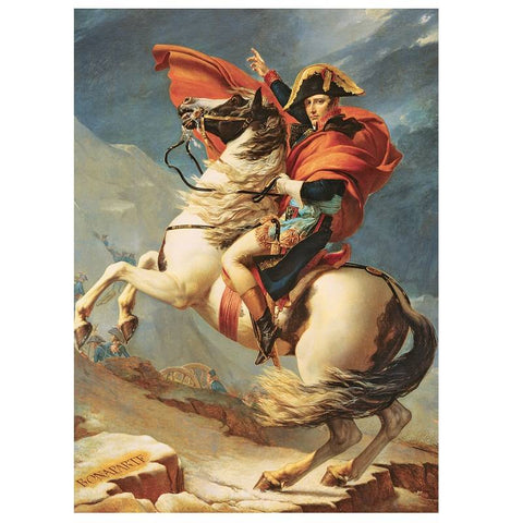 Napoleono žygis per Alpes – 1000 detalių meno dėlionė (Jacques-Louis David)