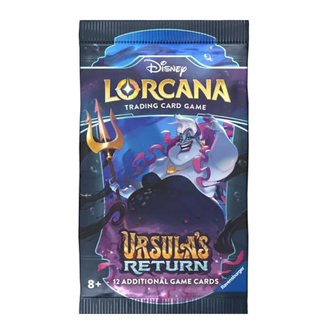 Disney Lorcana TCG Ursulos sugrįžimas papildymo pakelis (12 kortų, EN)